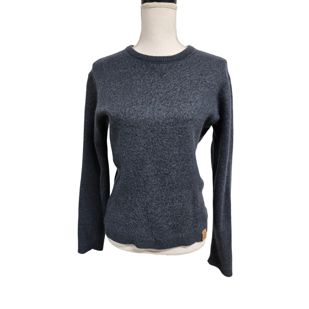 Paka Apparel Royal Alpaca Blend Crewneck Sweater Charcoal Blue Women's Size M